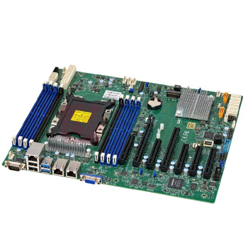 中科泰坦 工作站主板 ZKTITAN-X11SPL-F 11代单CPU主板支持2块双宽GPU 30.48*24.38cm