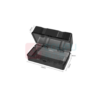 国际电工 插线板保护罩 GJPCFSH2 235*126*100mm 排插防水盒 大号升级款【黑透明】