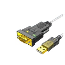帝特 帝特USB转RS232串口线 工业级DB9针公头转接线适用电脑考勤机收银机标签打印机com口调试线 1.8米DT-5002A DT-5002A USB转RS232串口线 (黑色) 一年免费