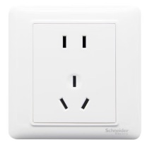 施耐德电气 Schneider Electric 正五孔插座 A3E426_10U 白色