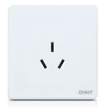 正泰 CHNT 明装三孔插座 86型 220V 16A