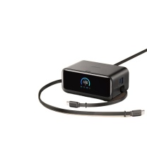 安克 ANKER 100W多口氮化镓桌面充电器 A91C8 插排+充电器+70cm伸缩快充线 (黑色)