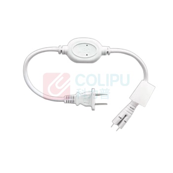 公牛 BULL LED灯带插头 220V 高压通用二线电源转换连接器两针接口
