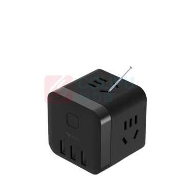 公牛 BULL 无线魔方USB插座 GN-U303WH 总控3位五孔+3USB (黑色) 10007541