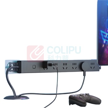 公牛 BULL PDU桌面过载超功率保护桌下电竞机柜插座 GNE-P106E 6位总控开关1.8米 (黑色)
