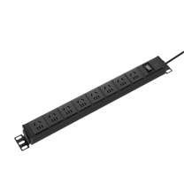 公牛 BULL 插座 GNE-108E 8位总控开关 1.8米 (纯黑)