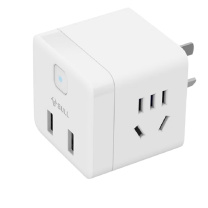 公牛 BULL 无线魔方插座 GNVU9B122 2位 2USB (白色)