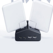 绿联 UGREEN 梯形排插 T650 75096 (黑色) 65W (2A2C)+6AC