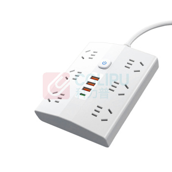 虹廷 USB排插插线板 2.8米 3个USB+6孔