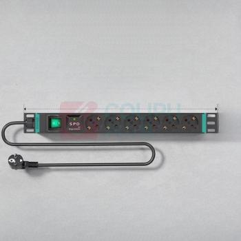 泰创健 6位欧标插排 HHP-1.5U-G6-K//250V,16A