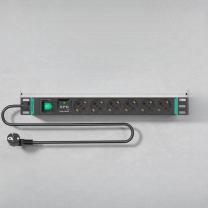 泰创健 6位欧标插排 HHP-1.5U-G6-K//250V,16A
