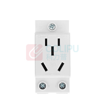 正泰 CHNT AC配电箱导轨式模数化插座 AC30-10540 5孔16A 250V