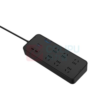 公牛 BULL 插线板 GN-H306U 总控6位五孔+2USB 3米抗电涌 10007528