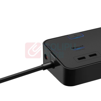 公牛 BULL 插线板 GN-H306U 总控6位五孔+2USB 3米抗电涌 10007528
