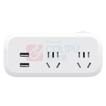 公牛 BULL 一转二转换器插座 GN-934Q 总控2位五孔+2USB 11000608