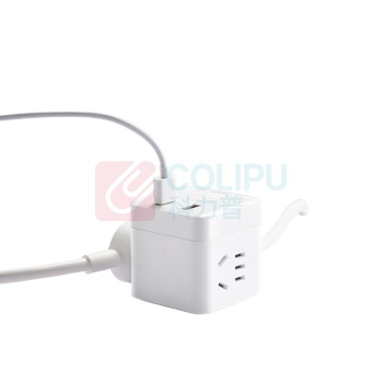 公牛 BULL 小魔方USB插座 GNV-UUB122 总控2位五孔+2USB 1.5米 10007484