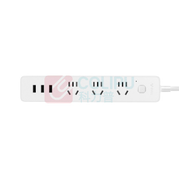 公牛 BULL 插线板 GN-B403U 总控3位五孔+3USB 1.8米 (白色) 10007440