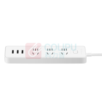 公牛 BULL 插线板 GN-B403U 总控3位五孔+3USB 1.8米 (白色) 10007440