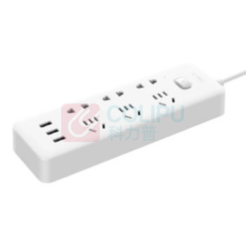 公牛 BULL 6位总控开关排插 GN-UUB126 三USB (3米)