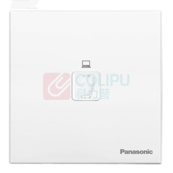 松下 Panasonic 网络电脑插座面板 1孔电脑墙壁弱电插座 悦宸系列86型 WMWM411 白色 