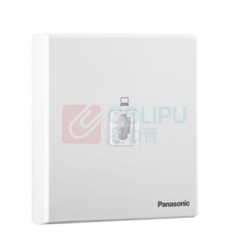 松下 Panasonic 网络电脑插座面板 1孔电脑墙壁弱电插座 悦宸系列86型 WMWM411 白色 
