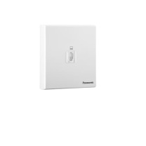 松下 Panasonic 网络电脑插座面板 1孔电脑墙壁弱电插座 悦宸系列86型 WMWM411 白色 