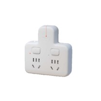 飞利浦 PHILIPS 新国标转换插头 SPB3020W 品字形分控一转二 (白色)