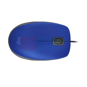 罗技 Logitech 有线鼠标 M111 (蓝色)