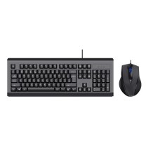 双飞燕 A4TECH 有线键盘鼠标套装 KB-N9000 鼠标U口+键盘P口 (黑色)