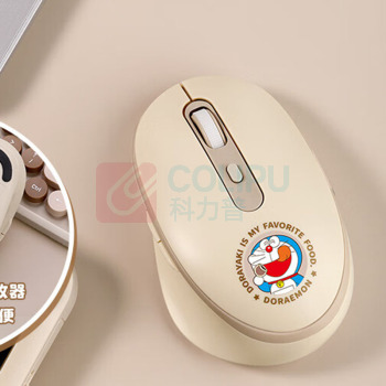哆啦A梦 DORAEMON J10键鼠套装米白色 RST10878