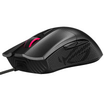 华硕 ASUS 鼠标 6200DPI (黑色) 材质:类肤 连接方式:有线