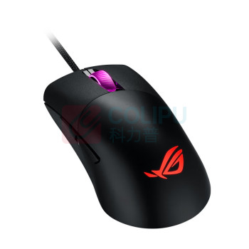 华硕 ASUS 鼠标 16000DPI (黑色) 材质:类肤 连接方式:有线