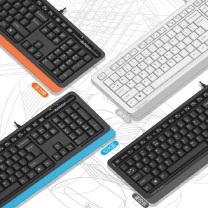 双飞燕 A4TECH 飞时代有线键盘 FK10 黑