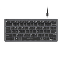 双飞燕 有线键盘 FX61 (铁灰) 发光版
