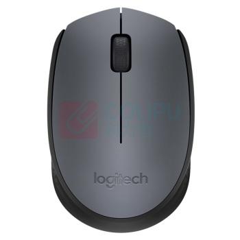 罗技 Logitech 无线鼠标 M170 带2.4G接收器-USB (灰色)