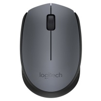 罗技 Logitech 无线鼠标 M170 带2.4G接收器-USB (灰色)