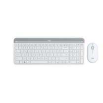 罗技 Logitech 无线键鼠套装 MK470 带2.4G接收器-USB (芍药白)