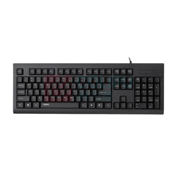 雷柏 RAPOO 有线键盘 K150 (黑色) USB接口