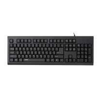 雷柏 RAPOO 有线键盘 K150 (黑色) USB接口