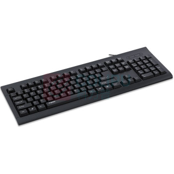 雷柏 RAPOO 有线键盘 K150 (黑色) USB接口