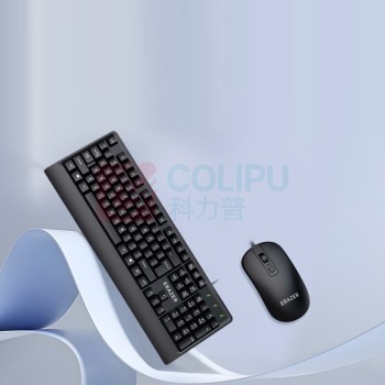 联想 LENOVO 有线键鼠套装 KM102 (黑色)