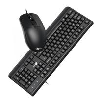 联想 LENOVO 有线键鼠套装 MK001 (黑色)