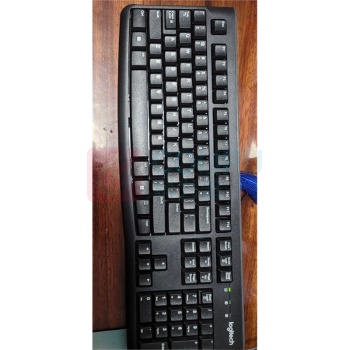 罗技 Logitech 键盘 K120 全尺寸,U口,104键 (黑色)
