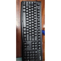 罗技 Logitech 键盘 K120 全尺寸,U口,104键 (黑色)