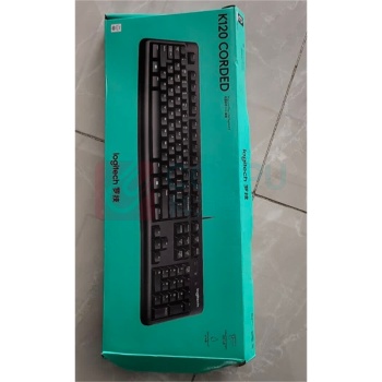罗技 Logitech 键盘 K120 全尺寸,U口,104键 (黑色)