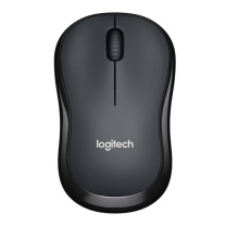 罗技 Logitech 无线静音鼠标 M220 带2.4G接收器-USB (灰黑色)