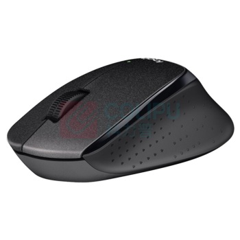 罗技 Logitech 无线静音鼠标 M330 带2.4G接收器-USB (黑色)