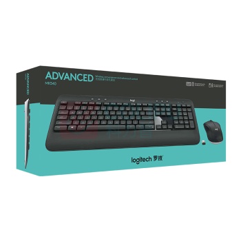 罗技 Logitech 无线键鼠套装 MK540 带2.4G接收器-USB (黑色)