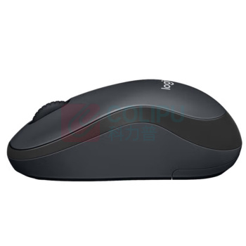 罗技 Logitech 无线静音鼠标 M220 带2.4G接收器-USB (灰黑色)