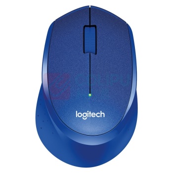 罗技 Logitech 鼠标 M330 无线静音鼠标 带2.4G接收器-USB (蓝色)